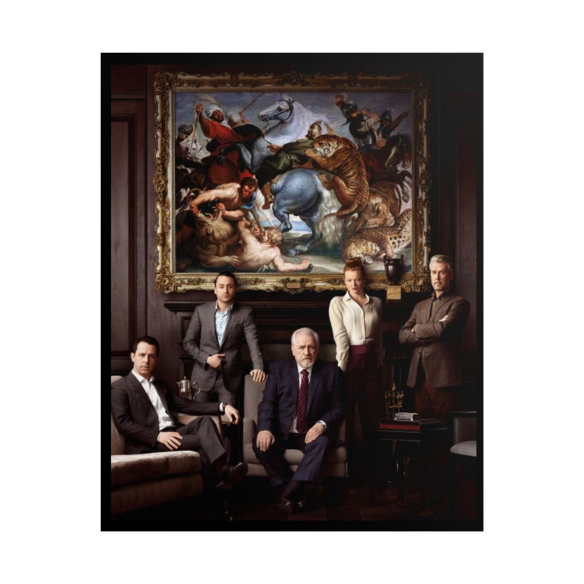 Dramatic Portrait Group Photo Poster | Rolled Poster | Succession