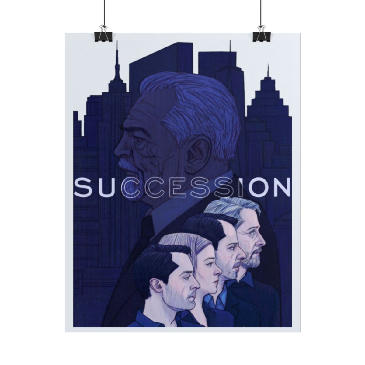 Succession TV Series Character Portrait Poster | Rolled Poster | Succession