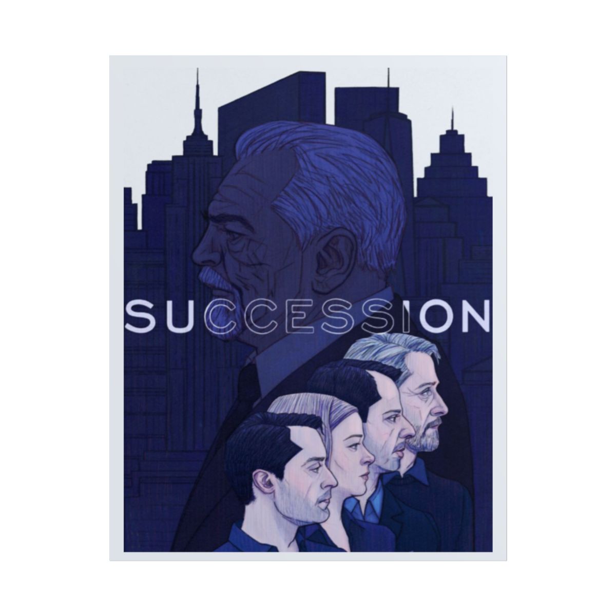 Succession TV Series Character Portrait Poster | Rolled Poster | Succession - alternate angle 1, merchandise
